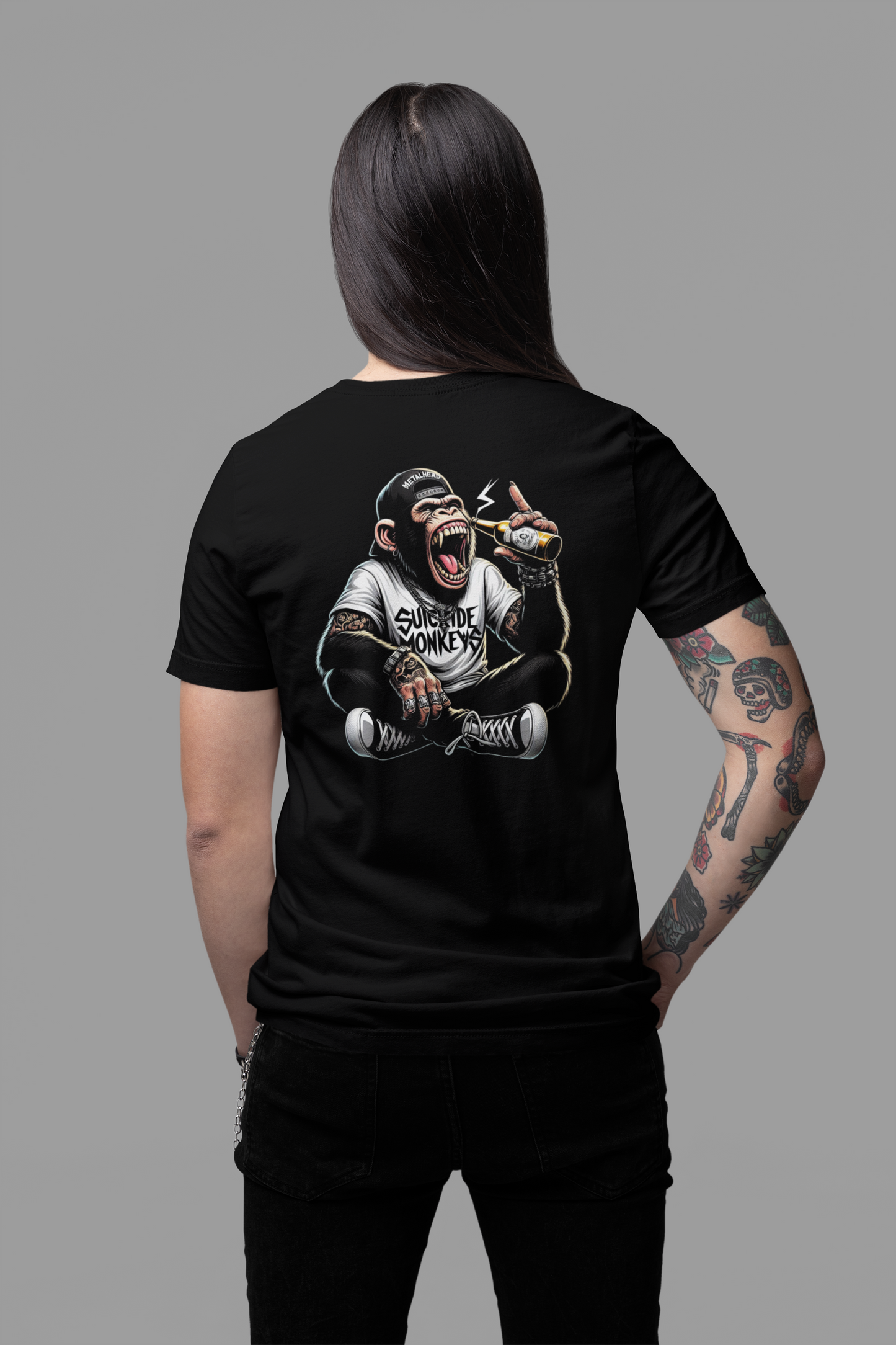 T-Shirt Suicide Metal Monkey *Oversize*